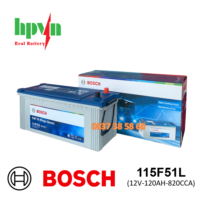 ẮC QUY BOSCH 115F51L (12V-120AH)